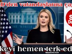 ABD’den İran’daki vatandaşlarına çağrı: Ülkeyi hemen terk edin!