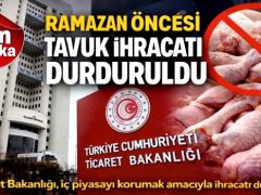 Tavuk ihracatı durduruldu!