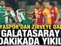 Konyaspor’dan zirveye darbe! Galatasaray 5 dakikada yıkıldı 2-0