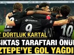 Beşiktaş taraftarı önünde Göztepe’ye gol yağdırdı