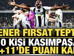 Fenerbahçe kabusu yaşadı!  1-1