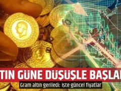 Altın güne düşüşle başladı! Gram altın geriledi