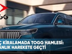 Araç kiralamada TOGG hamlesi: Bakanlık harekete geçti