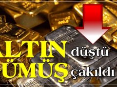 Altın düştü, gümüş çok sert çakıldı!