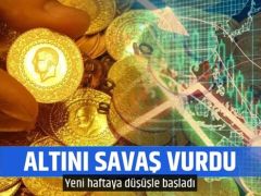 Altını savaş vurdu! Yeni haftada sert düşüş