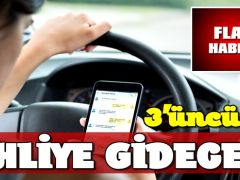 Seyir halinde telefon kullananlara büyük ceza: 3’üncüde ehliyet gidecek