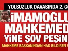 İBB yolsuzluk davasında 2’inci gün: İmamoğlu’ndan mahkemede provokasyon!