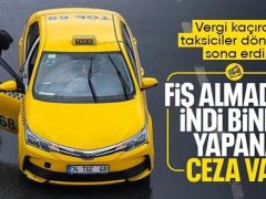 Taksilerde zorunluluk başladı: Fiş almadan inmenin cezası var