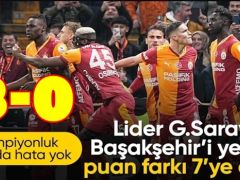 Galatasaray, Başakşehir’e 3 attı