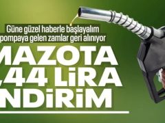 Motorine indirim geliyor
