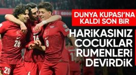 A Milli Futbol Takımı, Romanya’yı tek golle yıktı