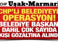 Uşak Belediyesi’ne operasyon! Başkan dahil 11 gözaltı