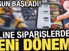 Yemek siparişlerinde yeni dönem başladı