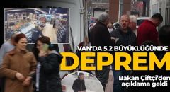 Van’da 5.2 büyüklüğünde bir deprem meydana geldi